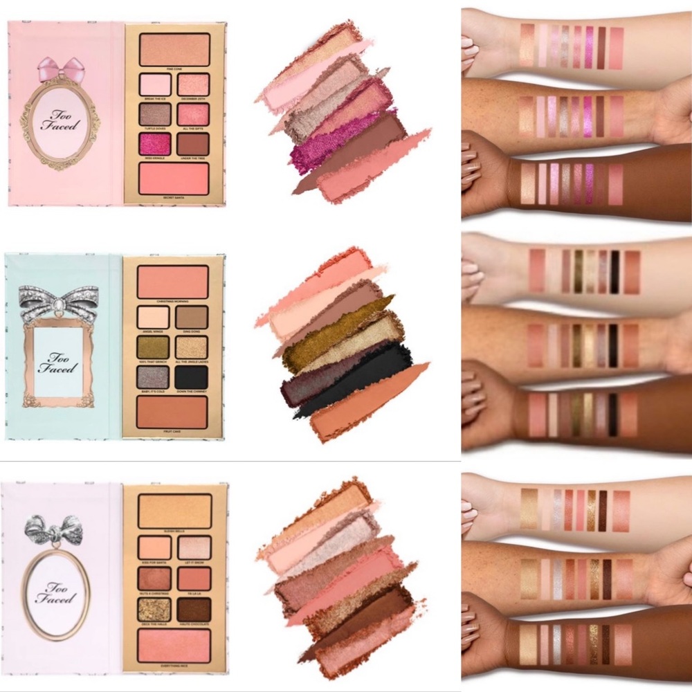 TOO FACED 3 Makeup Pallets Enchanted Wonderland Gift Set Better Than Sex Mascara - Picture 2 of 15